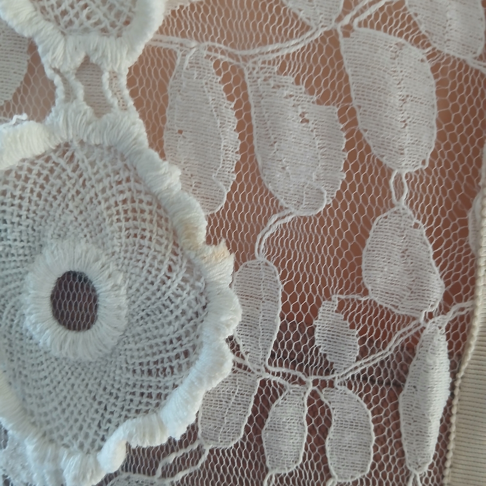Byron Lars Cream Lace  Sleeve Dress - Picture 14 of 16